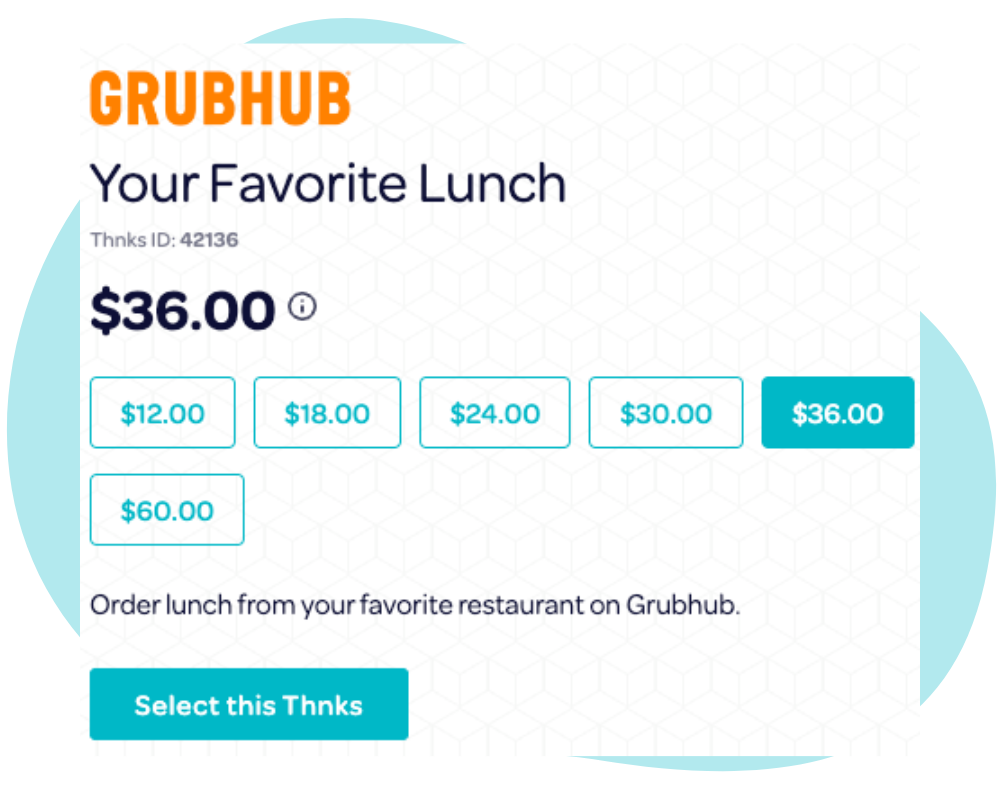 Thnks Variants - Grubhub