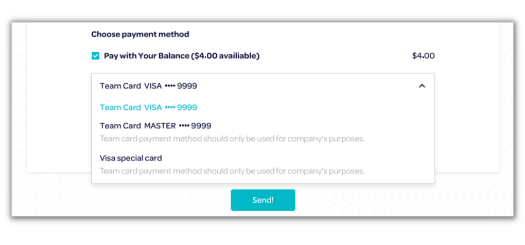 choosing payment method